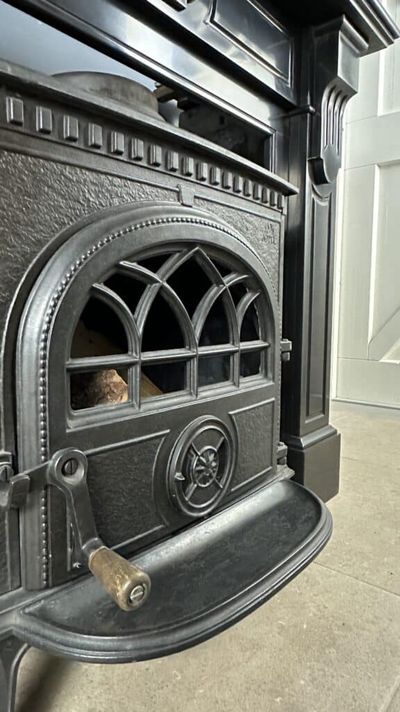 Beautiful Antique Black Marble Fireplace ( Also available as a set)