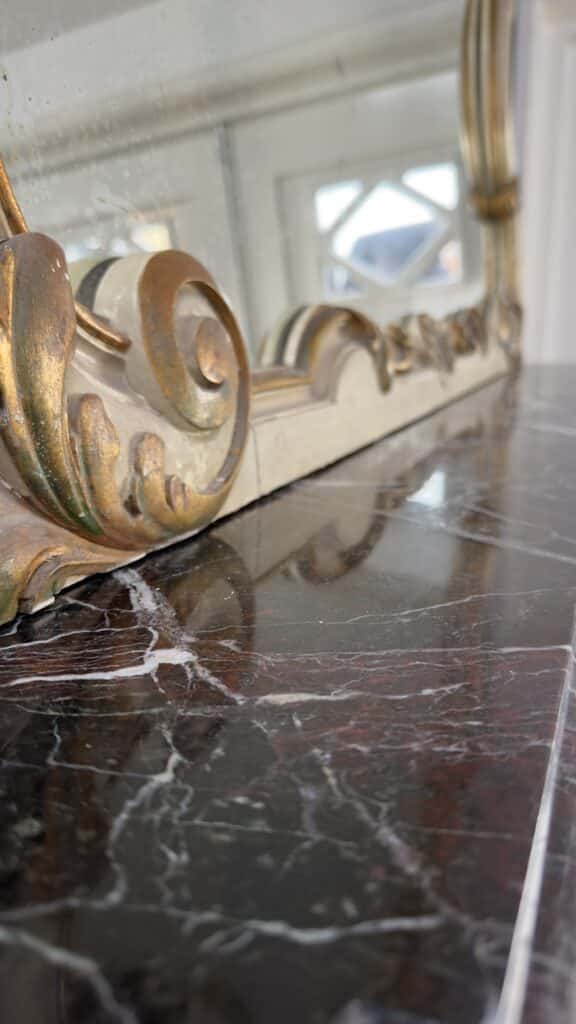 Neoclassical Red Marble Antique Front Fireplace