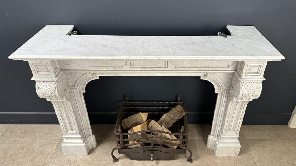 Louis XV Magnificently Rich Antique Circular Fireplace