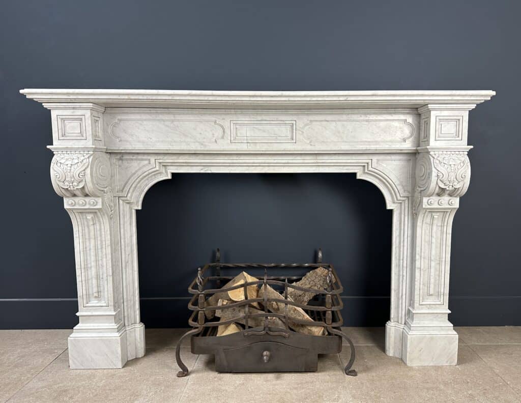 Louis XV Magnificently Rich Antique Circular Fireplace