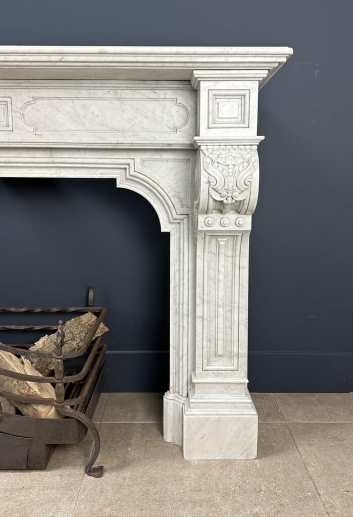 Louis XV Magnificently Rich Antique Circular Fireplace