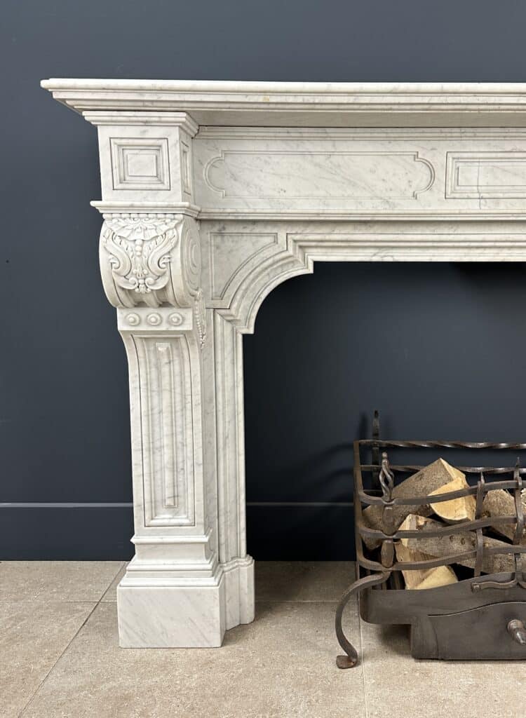 Louis XV Magnificently Rich Antique Circular Fireplace