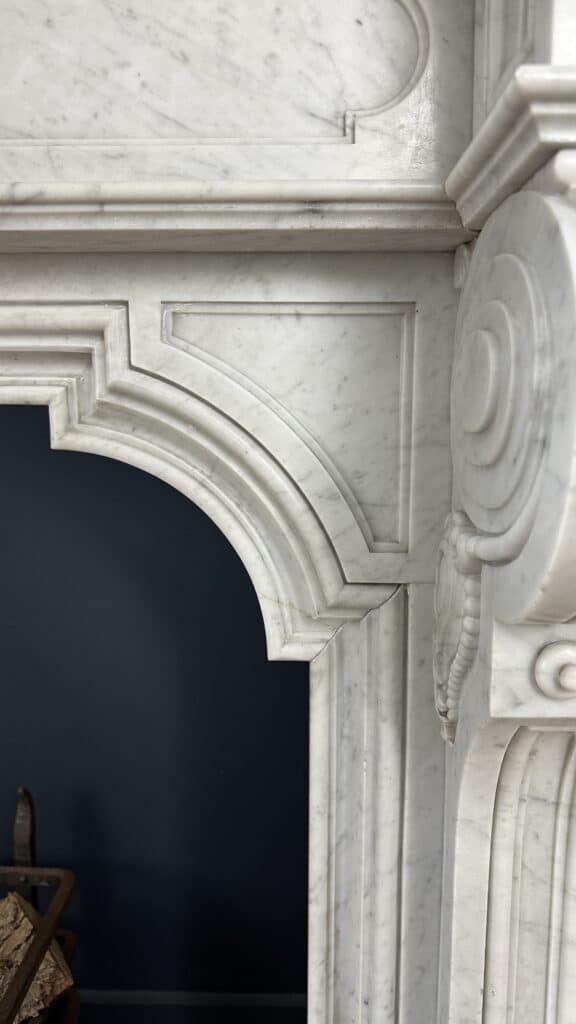 Louis XV Magnificently Rich Antique Circular Fireplace