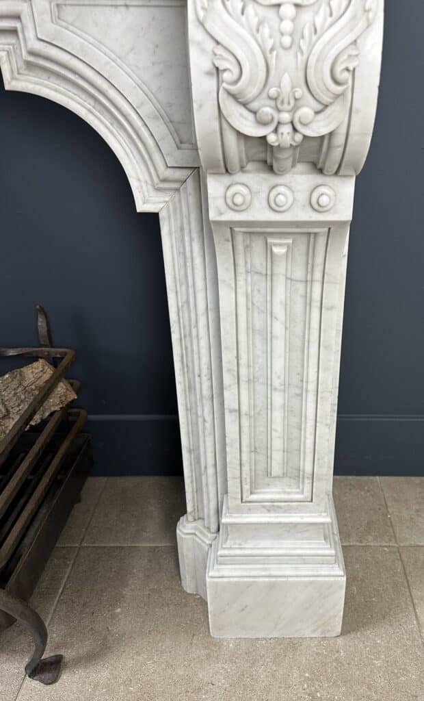 Louis XV Magnificently Rich Antique Circular Fireplace