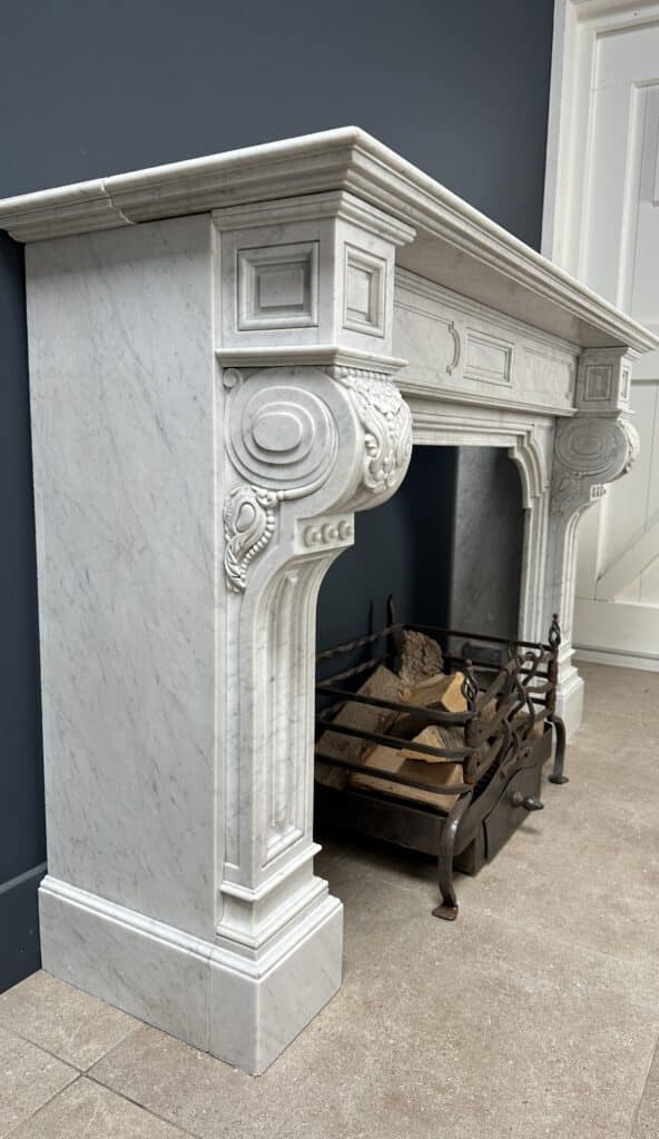 Louis XV Magnificently Rich Antique Circular Fireplace