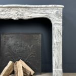 Luxe franse antiek schelp schouw mantel