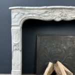 Luxe franse antiek schelp schouw mantel