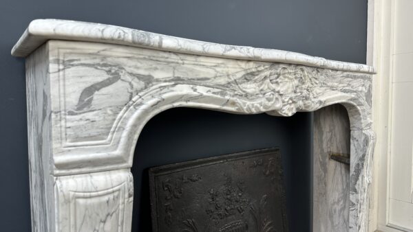 Luxe franse antiek schelp schouw mantel