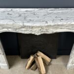 Luxe franse antiek schelp schouw mantel