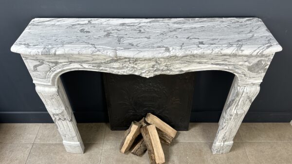 Luxe franse antiek schelp schouw mantel