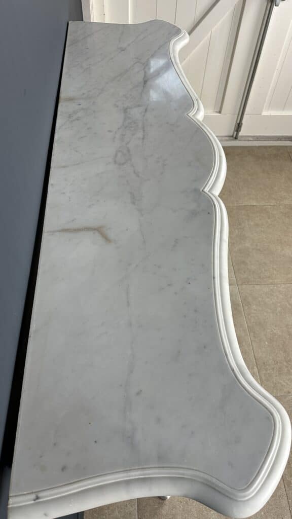 Unique Richly Detailed Antique Shell Fireplace