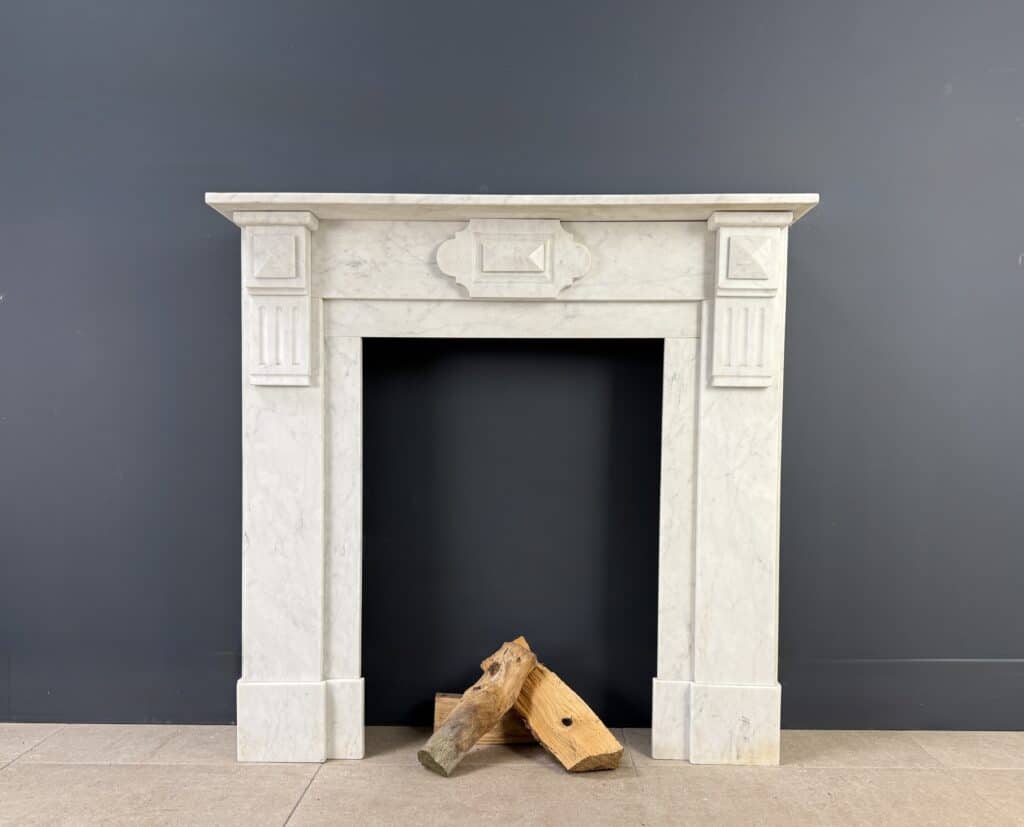 Antique Fireplace, White Front Model
