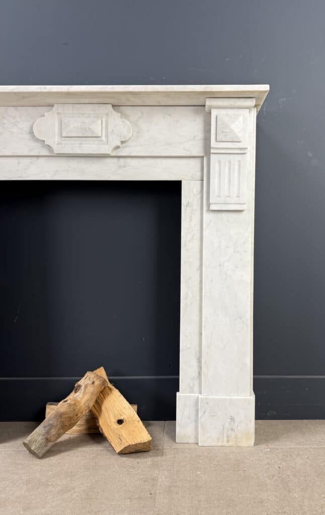 Antique Fireplace, White Front Model