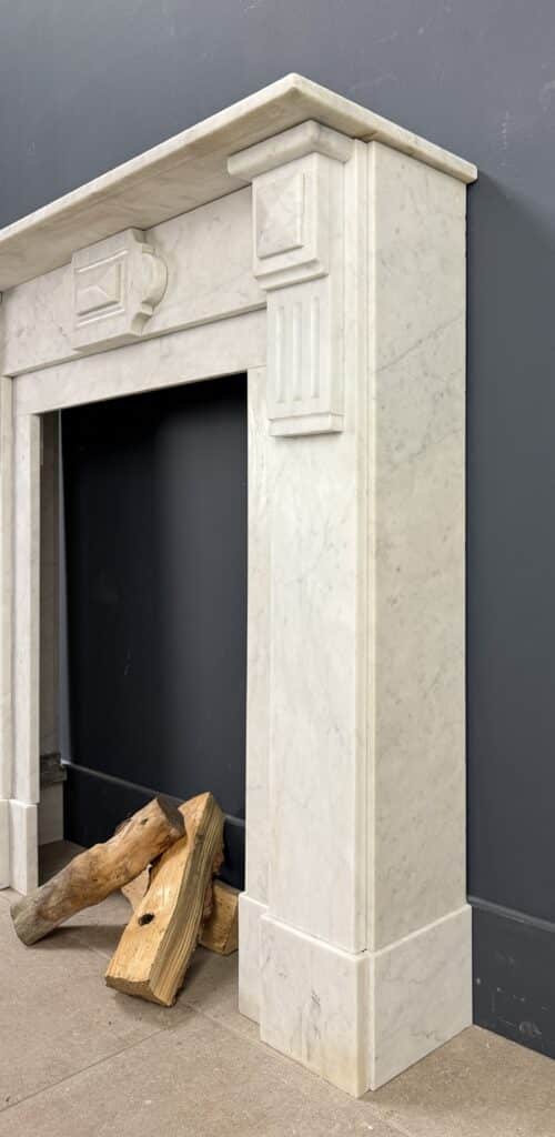 Antique Fireplace, White Front Model