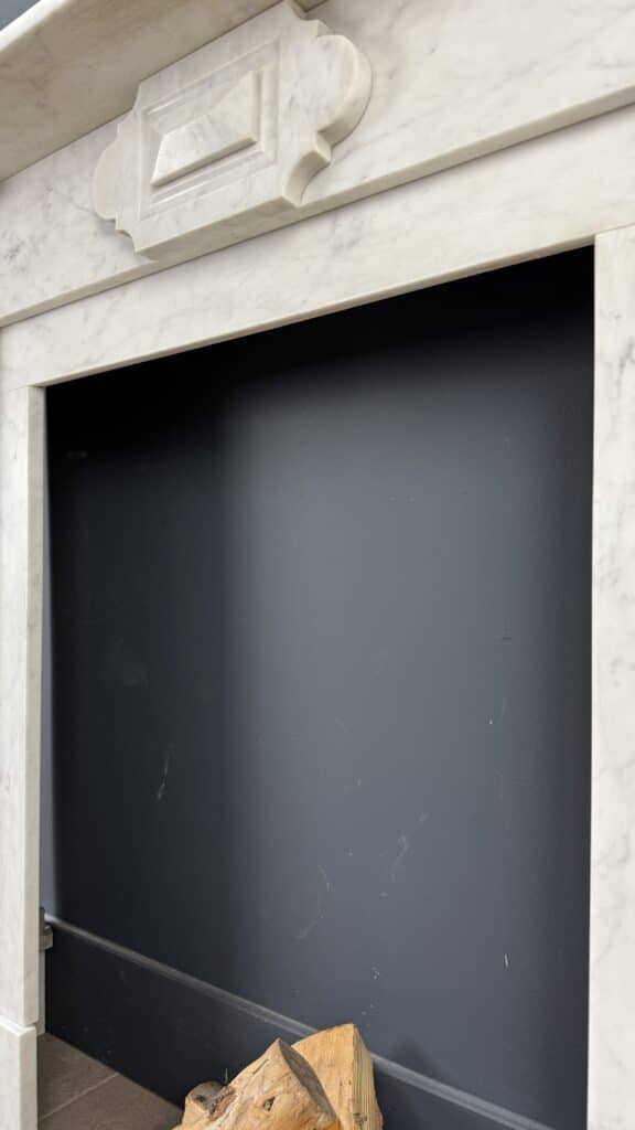 Antique Fireplace, White Front Model