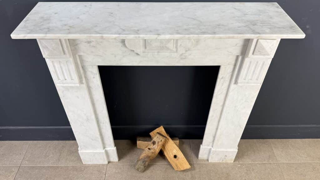 Antique Fireplace, White Front Model