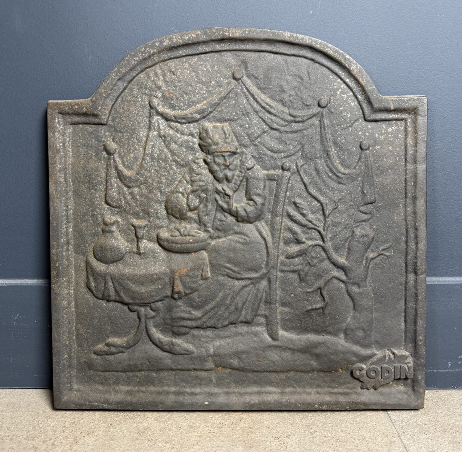 French Antique Godin Fireback