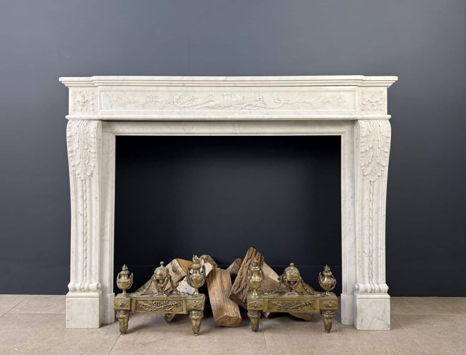 Magnificent French Antique Front Fireplace