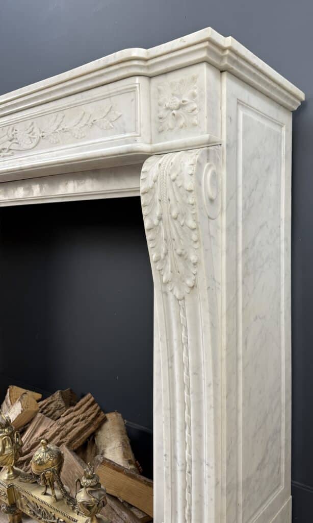 Magnificent French Antique Front Fireplace