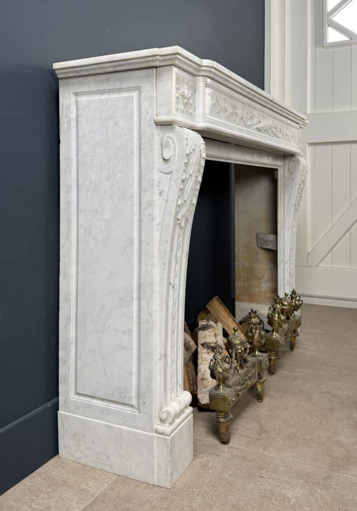 Magnificent French Antique Front Fireplace