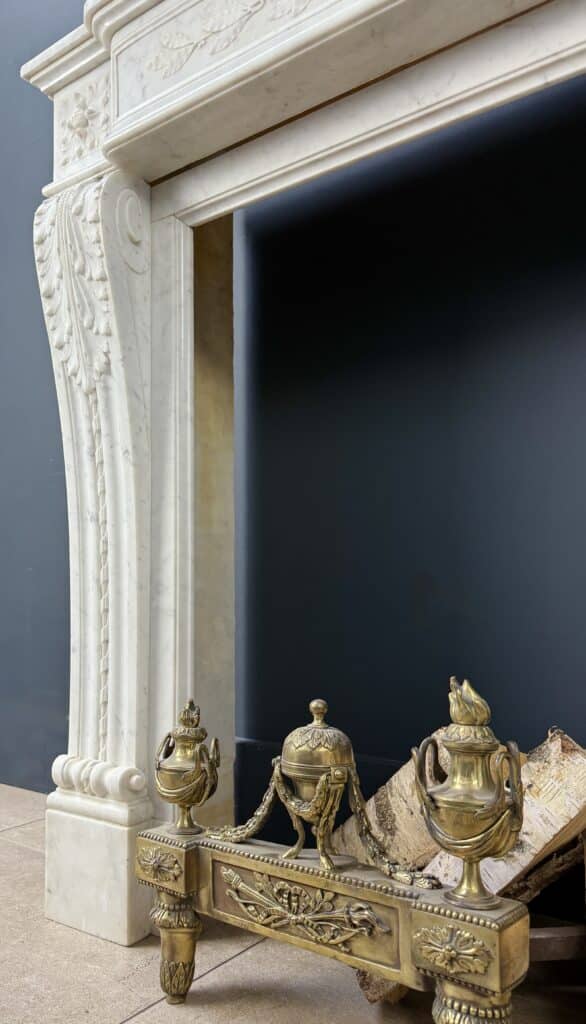 Magnificent French Antique Front Fireplace