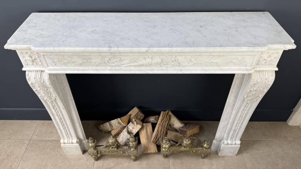 Magnificent French Antique Front Fireplace