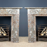 set antieke art deco schouwen marmer, mantel