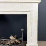 antieke witte art deco schouw
