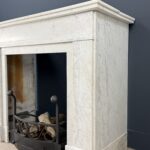 antieke witte art deco schouw