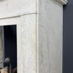 antieke witte art deco schouw