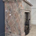 leverkleurige art deco schouw antieke