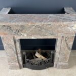 leverkleurige art deco schouw antieke