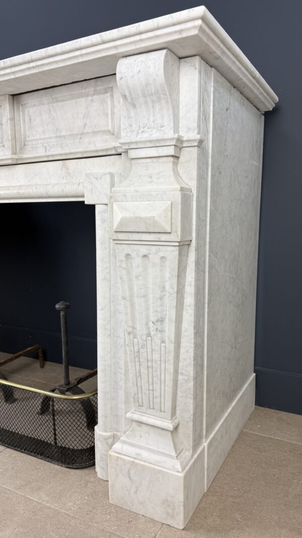 antieke xxl schouw Carrara marmer