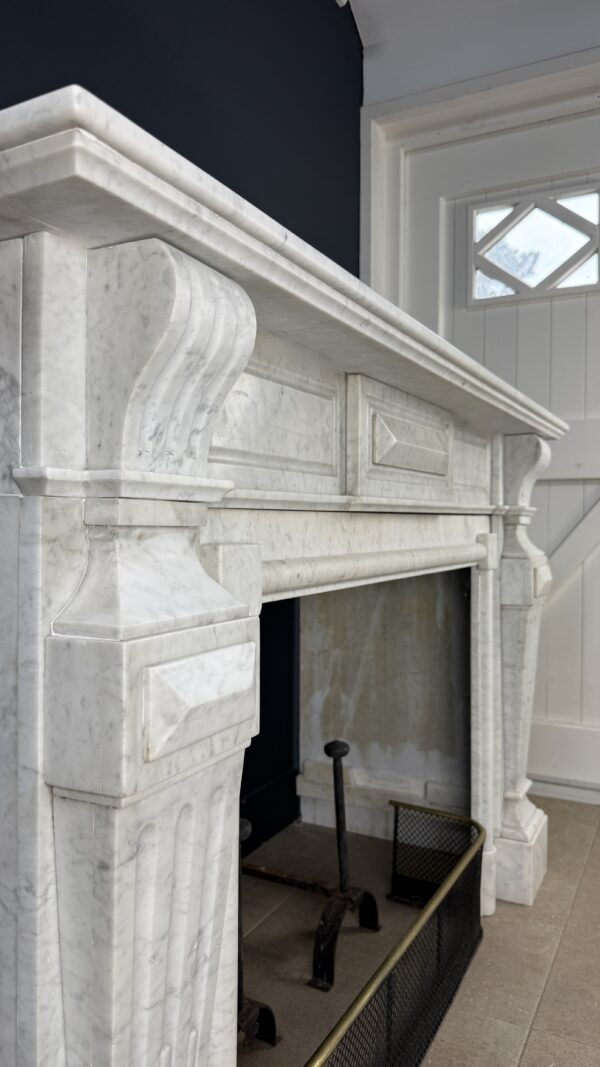 antieke xxl schouw Carrara marmer