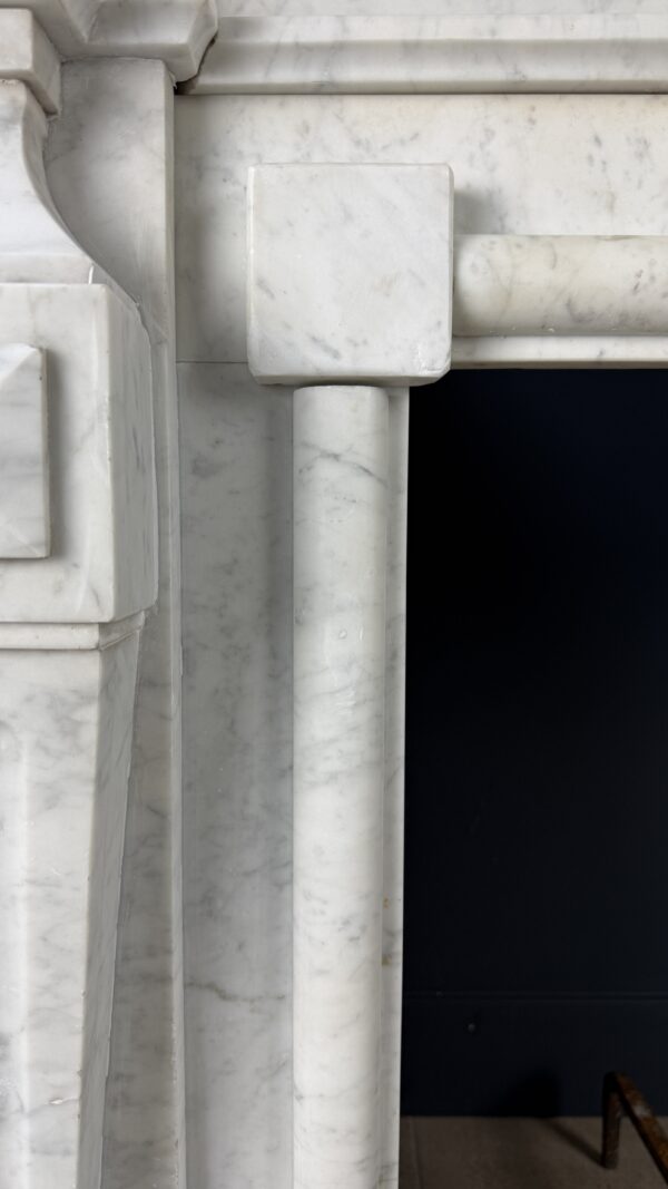 antieke xxl schouw Carrara marmer