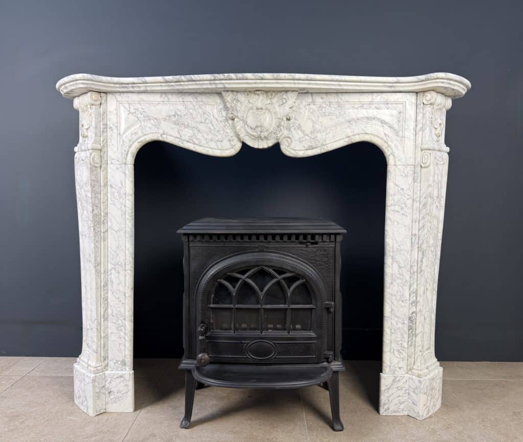 Elegante Antieke Hoge Omloopschouw Carrara Marmer