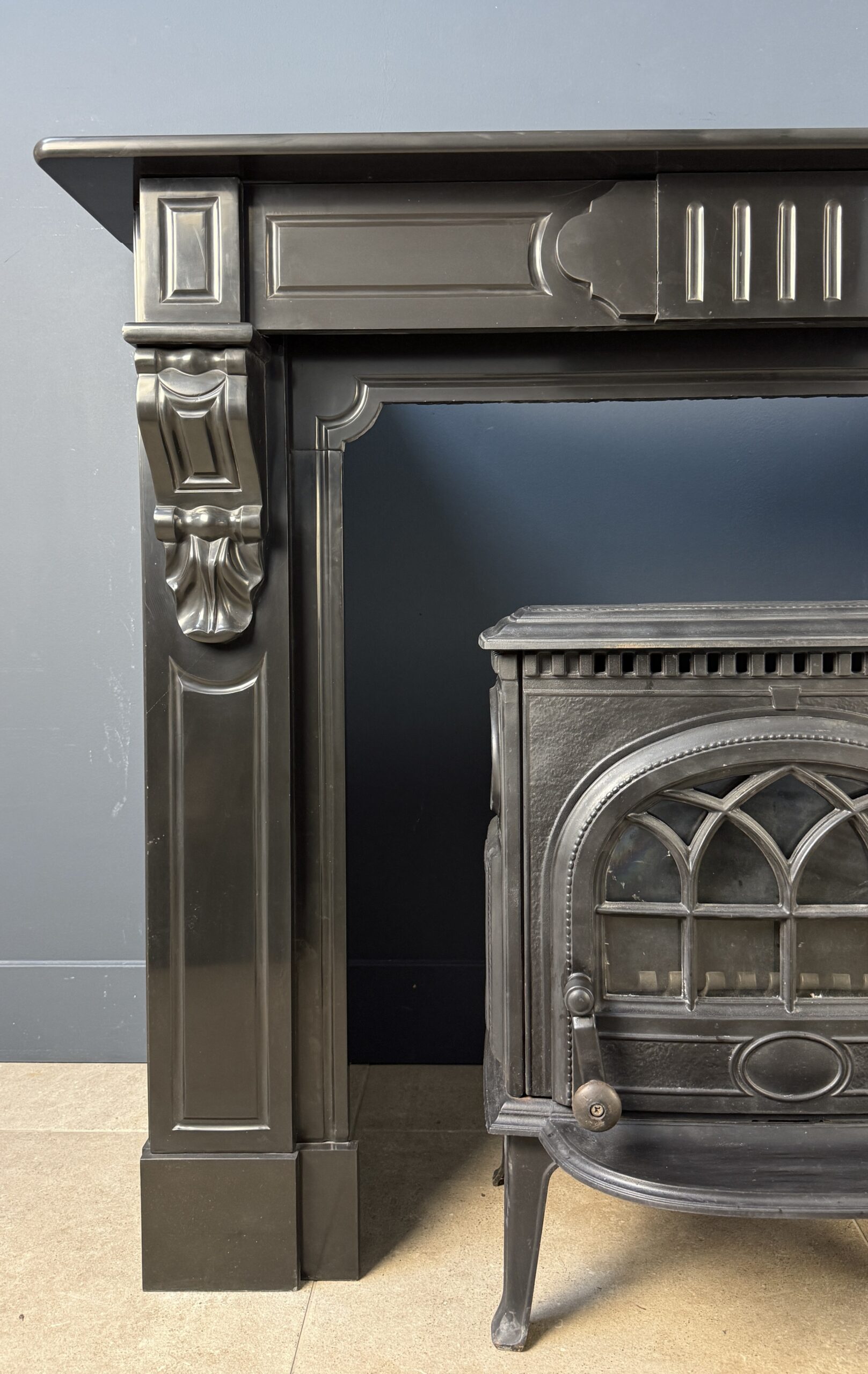 extra diepe antieke schouw omloop