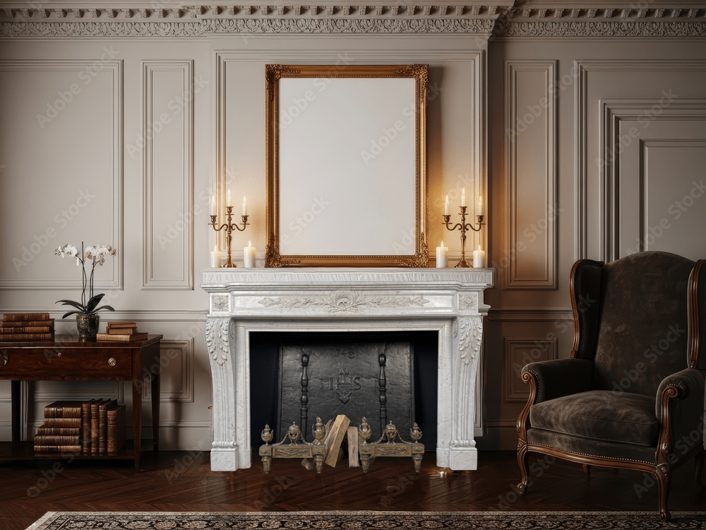 Schouwen in een interieur