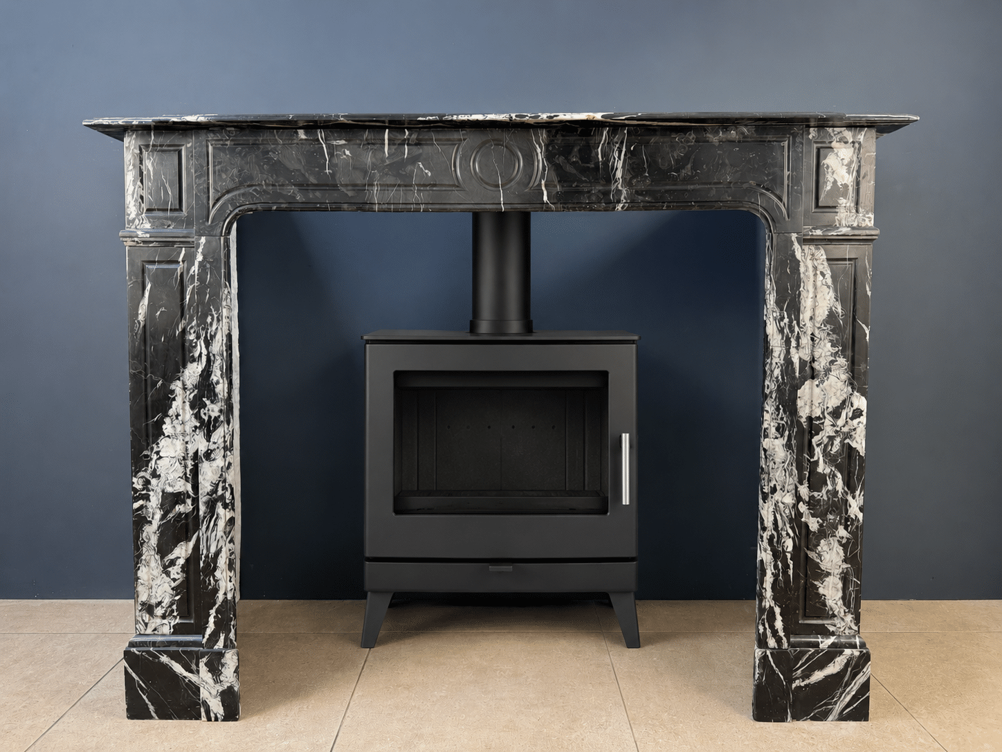 antieke schouw Nero Marquina