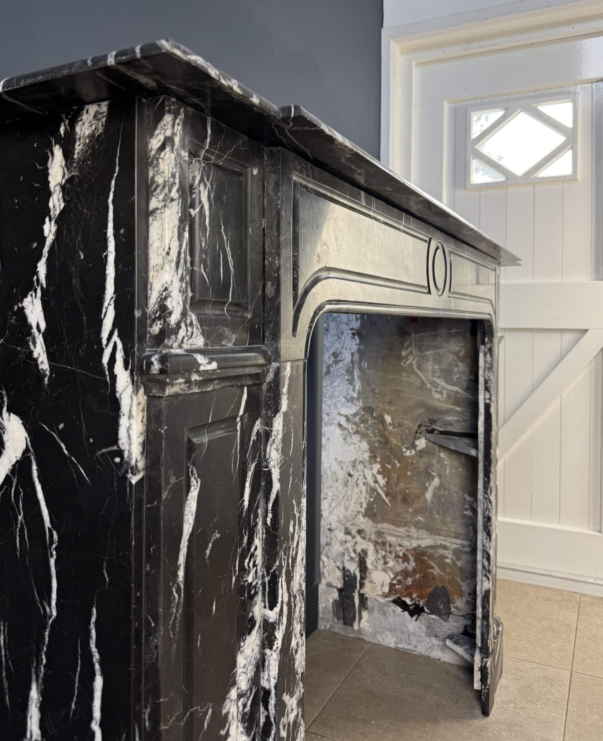antieke schouw Nero Marquina